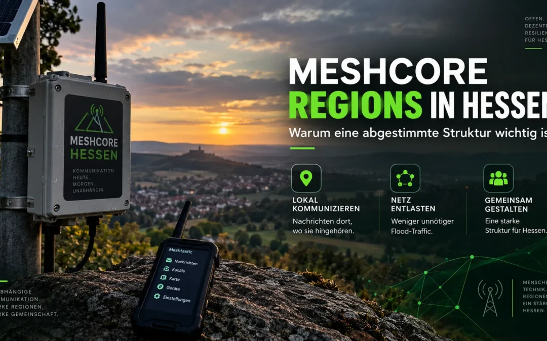 Meshcore Regionen in Hessen